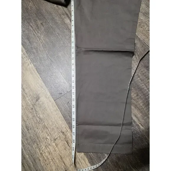 AMAZON ESSENTIALS Mens Gray Flat Front Stretch Slim Fit Chino Pants 38W30L NEW - Picture 5 of 6